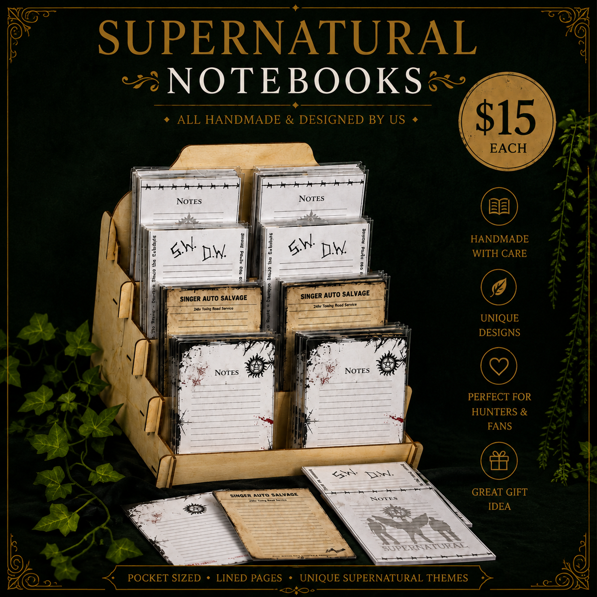 Handmade Hunter's Notepads